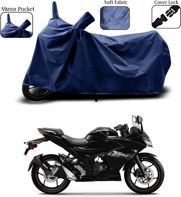 SEBONGO Waterproof Two Wheeler Cover for Suzuki(Gixxer SF, Blue)