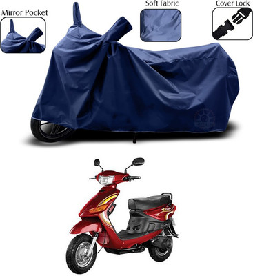 SEBONGO Two Wheeler Cover for Indus(Yo Spark, Blue)