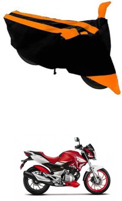 RONISH Two Wheeler Cover for Hero(Xtreme 200S, Black, Orange)