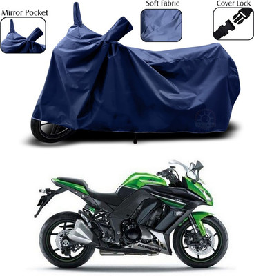 AUTOCAD Waterproof Two Wheeler Cover for Kawasaki(Ninja, Blue)