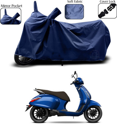 SEBONGO Waterproof Two Wheeler Cover for Bajaj(Blue)