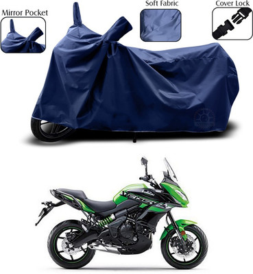 ANTHUB Waterproof Two Wheeler Cover for Kawasaki(Versys 650, Blue)