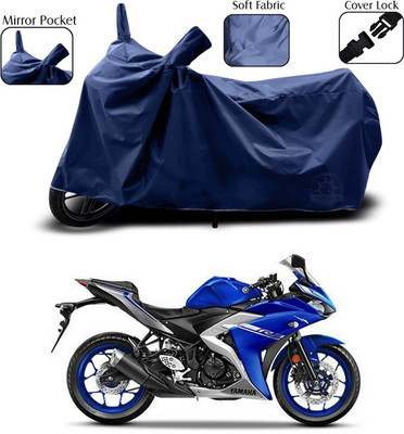 ANTHUB Two Wheeler Cover for Yamaha(YZF R3, Blue)