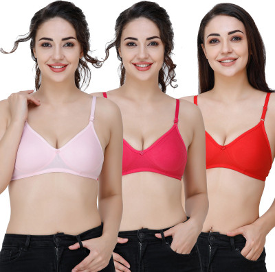Docare Women T-Shirt Non Padded Bra(Multicolor)