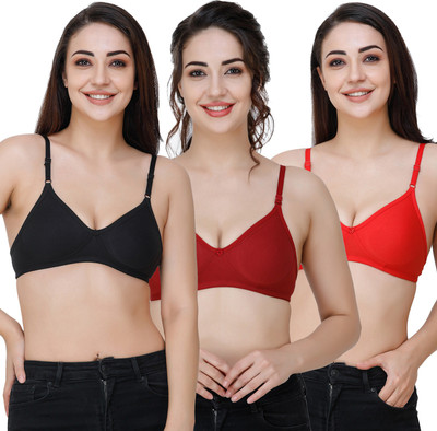 Docare Women T-Shirt Non Padded Bra(Multicolor)