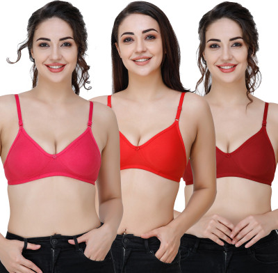Docare Women T-Shirt Non Padded Bra(Multicolor)