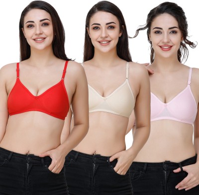 Docare Women T-Shirt Non Padded Bra(Multicolor)