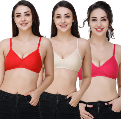 Docare Women T-Shirt Non Padded Bra(Multicolor)