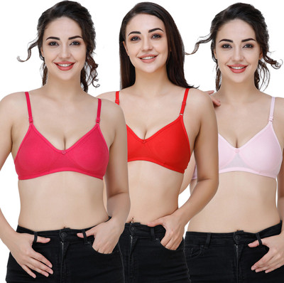 Docare Women T-Shirt Non Padded Bra(Multicolor)