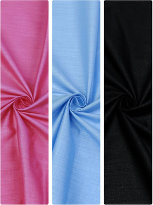 SUBHDIN Pure Cotton Solid Shirt Fabric