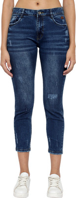 Gods Club Skinny Women Dark Blue Jeans