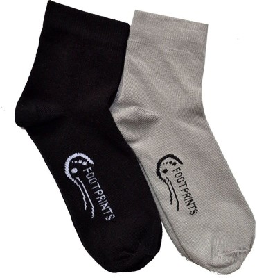 Footprints Organic Cotton Unisex Ankle Length(Pack of 2)