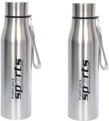 Rema Sports-Pot-700-2 700 ml Bottle(Pack of 2, Silver, Steel)