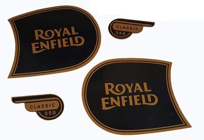 BR BULL Sticker & Decal for Bike(Black, Gold)