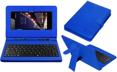 ACM Keyboard Case for Intex Aqua Lions 2(Blue, Cases with Holder, Pack of: 1)