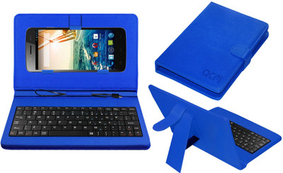 ACM Keyboard Case for Micromax Canvas Elanza 2 A121(Blue, Cases with Holder, Pack of: 1)