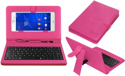 ACM Keyboard Case for Sony Xperia Z3 Plus(Pink, Cases with Holder, Pack of: 1)