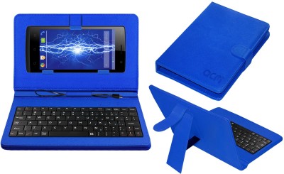 ACM Keyboard Case for Lava Iris Fuel 25(Blue, Cases with Holder, Pack of: 1)