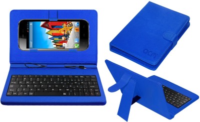 ACM Keyboard Case for Micromax A115 Canvas 3d(Blue, Cases with Holder, Pack of: 1)