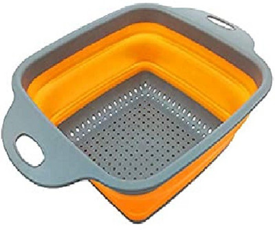 Magnusdeal Collapsible Strainer(Orange Pack of 1)