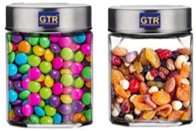 GTR Glass Grocery Container  - 300 ml(Pack of 2, Clear)