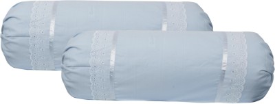 VHC Cotton Bolsters Cover(Pack of 2, 76.2 cm*76.2 cm, Blue)