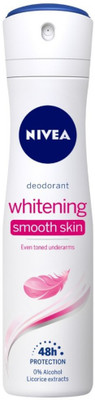 11% OFF on NIVEA Whitening Smooth Skin Deodorant Spray - For Women(150 ml) 11% OFF on NIVEA Whitening Smooth Skin Deodorant Spray - For Women(150 ml)