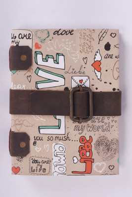 CRAFT CLUB Love Printed diary in euro binding A5 Diary Unruled 200 Pages(Multicolor)