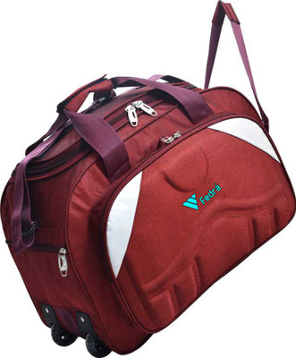 FEDRA (Expandable) Waterproof Polyester Lightweight 60 L Luggage Bag with 2 Wheels Duffel With Wheels (Strolley)