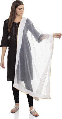 A R SILK Cotton Blend Embellished Women Dupatta