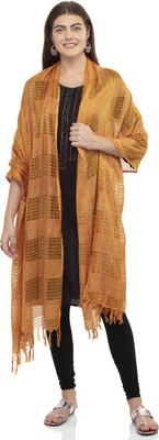 A R SILK Pure Cotton Checkered Women Dupatta