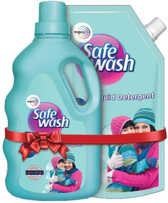 Wipro SafeWash For Woolens Liquid Detergent Like Sweater, Multi-Fragrance Liquid Detergent(2 x 1000 g)
