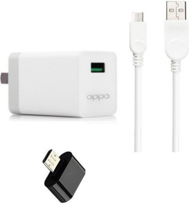 PicPok Wall Charger Accessory Combo for For Oppo F5 , A3s, f5, A37 , A57 , F1s,f1s / f3 / f3 plus / f5 / f5 youth / f7 / a83 / a37f / a37 / a71 / a57, F1S, F1 PLUS, FIND 7/ 9, F3, A59S, R9S, and all android smartphones(White)