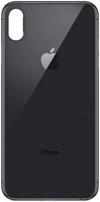 TECHFY Apple Iphone Xs max Back Panel(Black)