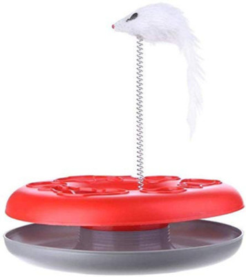 PSK PET MART Running Mice and a Scratching Pad Plastic, Cotton Training Aid For Cat