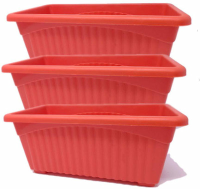 Abasr Plant Container Set(Pack of 3, Plastic)