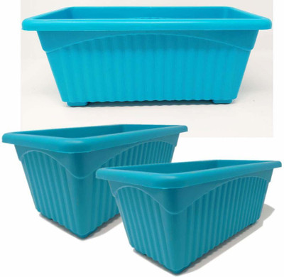 Abasr Plant Container Set(Pack of 3, Plastic)