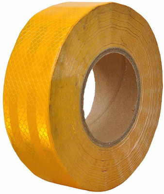 SAROHI YELLOW High Intensity Reflective Multi Colour Tape 50mmX20Meter 50 mm x 20 m YELLOW Reflective Tape(Pack of 1)