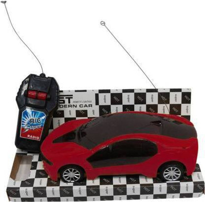 SSTOYS Remote Control Fast Modern Car With 3D Lights for kids(Red)