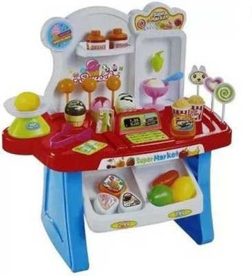 Miss & Chief Battery Operated Kids Mini Market Supermarket Play Set (34 Pieces)