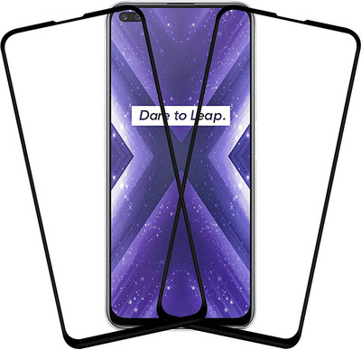 TINGTONG Edge To Edge Tempered Glass for Realme X3 SuperZoom(Pack of 2)