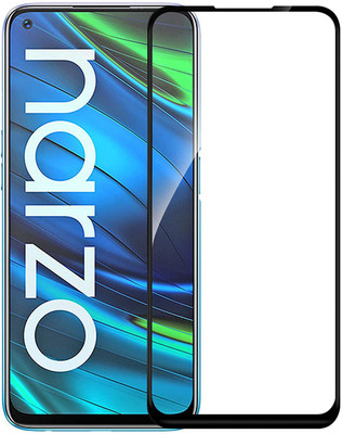 TINGTONG Edge To Edge Tempered Glass for Realme Narzo 20 Pro(Pack of 1)