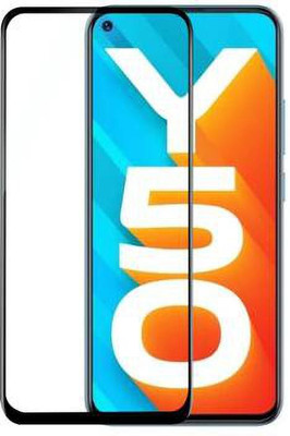 NIMMIKA ENTERPRISES Tempered Glass Guard for VIVO Y50 TEMPERED GLASS 11D(Pack of 1)