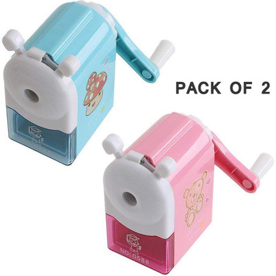 TREKZO ENTERPRISE NA Pencil Sharpener Sharpeners(Set of 2, Multicolor)