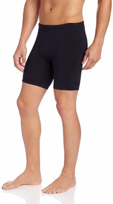 RACE Solid Men & Women Black Compression Shorts