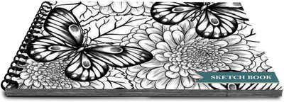 VenTechno Designer Sketch Book Wiro Bound 9 x 12 inches 100 Pages (50 Sheet) - b016 Sketch Pad(50 Sheets)