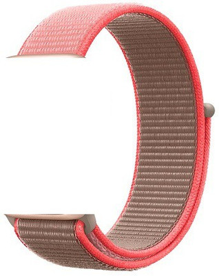 Coverskart Arm Band Case for Apple iWatch 45mm 42mm 44mm, Nylon Sport Loop Bands strap Series 8 7 SE 6 5 4 3(Pink, Dual Protection, Pack of: 1)