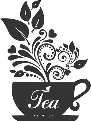Littlebuds 60 cm Tea pot Removable Sticker(Pack of 1)