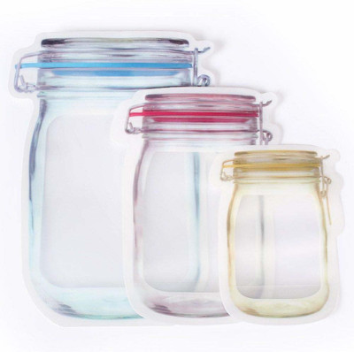 earthheven Plastic Grocery Container  - 100 ml(Pack of 3, Multicolor)