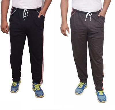 Kolva Solid Men Brown, Black Track Pants